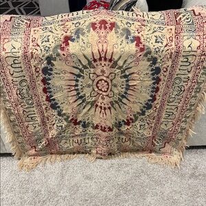 Vintage Persian Elegant Multicolor Tapestry Throw Blanket